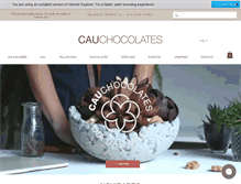 Tablet Screenshot of cauchocolates.com.br